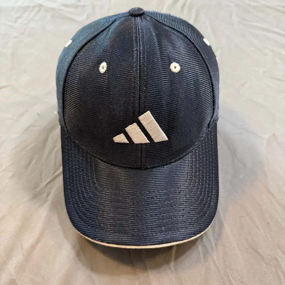 Adidas Youth Baseball Cap Navy White Logo Adjustable Strapback Hat